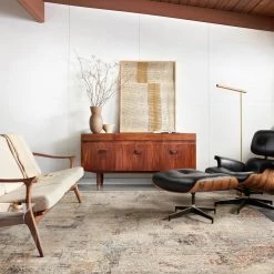 Loloi AXEL 06 RUG: SAND, SILVER, RUST