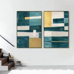 L ART "ABSTRACT INTROSPECTION II" CANVAS ART Wall Art