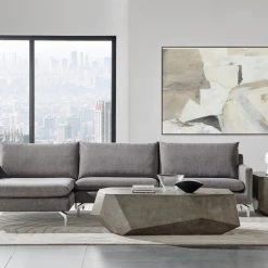URBIA RUSSO LAF/RAF SECTIONAL: ICON DARK GREY Furniture