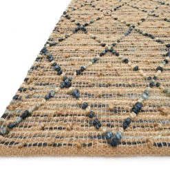 LOLOI BEACON HANDWOVEN JUTE RUG: NAVY