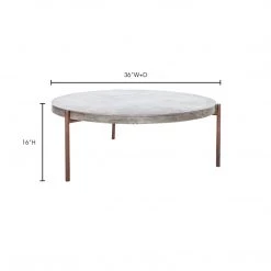 MOES MENDOZA CONCRETE COFFEE TABLE