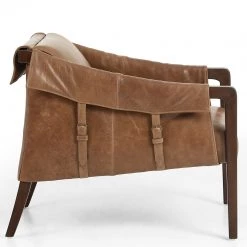 FOUR HANDS LEATHER BUCKLE STRAPPED CHAIR 13 FOUR HANDS LEATHER BUCKLE STRAPPED CHAIR