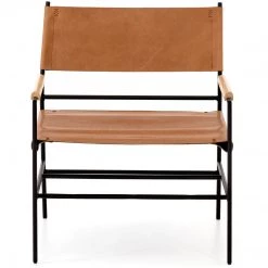 FOUR HANDS BUFFALO LEATHER SLING CHAIR Living Room