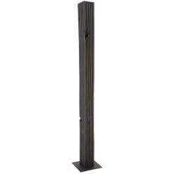 PHILLIPS COLLECTION CHARRED BLACK WOOD ABSTRACT FLOOR SCULPTURES