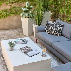 URBIA CONCRETE RECTANGULAR BLOCK COFFEE TABLE Living Room