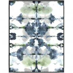 L ART "BLUE RORSCHACH II" CANVAS ART Wall Art