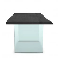 URBIA Kitchen + Dining BROOKS LIVE EDGE DINING TABLE: EBONIZED