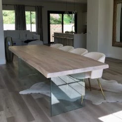 URBIA Kitchen + Dining BROOKS LIVE EDGE DINING TABLE: WHITE WASH 25 URBIA Kitchen + Dining BROOKS LIVE EDGE DINING TABLE: WHITE WASH