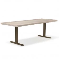 URBIA Kitchen + Dining BROOKS LIVE EDGE DINING TABLE: WHITE WASH 32 URBIA Kitchen + Dining BROOKS LIVE EDGE DINING TABLE: WHITE WASH