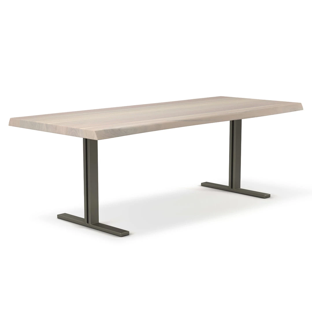 URBIA Kitchen + Dining BROOKS LIVE EDGE DINING TABLE: WHITE WASH 8 URBIA Kitchen + Dining BROOKS LIVE EDGE DINING TABLE: WHITE WASH