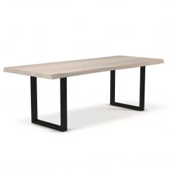 URBIA Kitchen + Dining BROOKS LIVE EDGE DINING TABLE: WHITE WASH 34 URBIA Kitchen + Dining BROOKS LIVE EDGE DINING TABLE: WHITE WASH