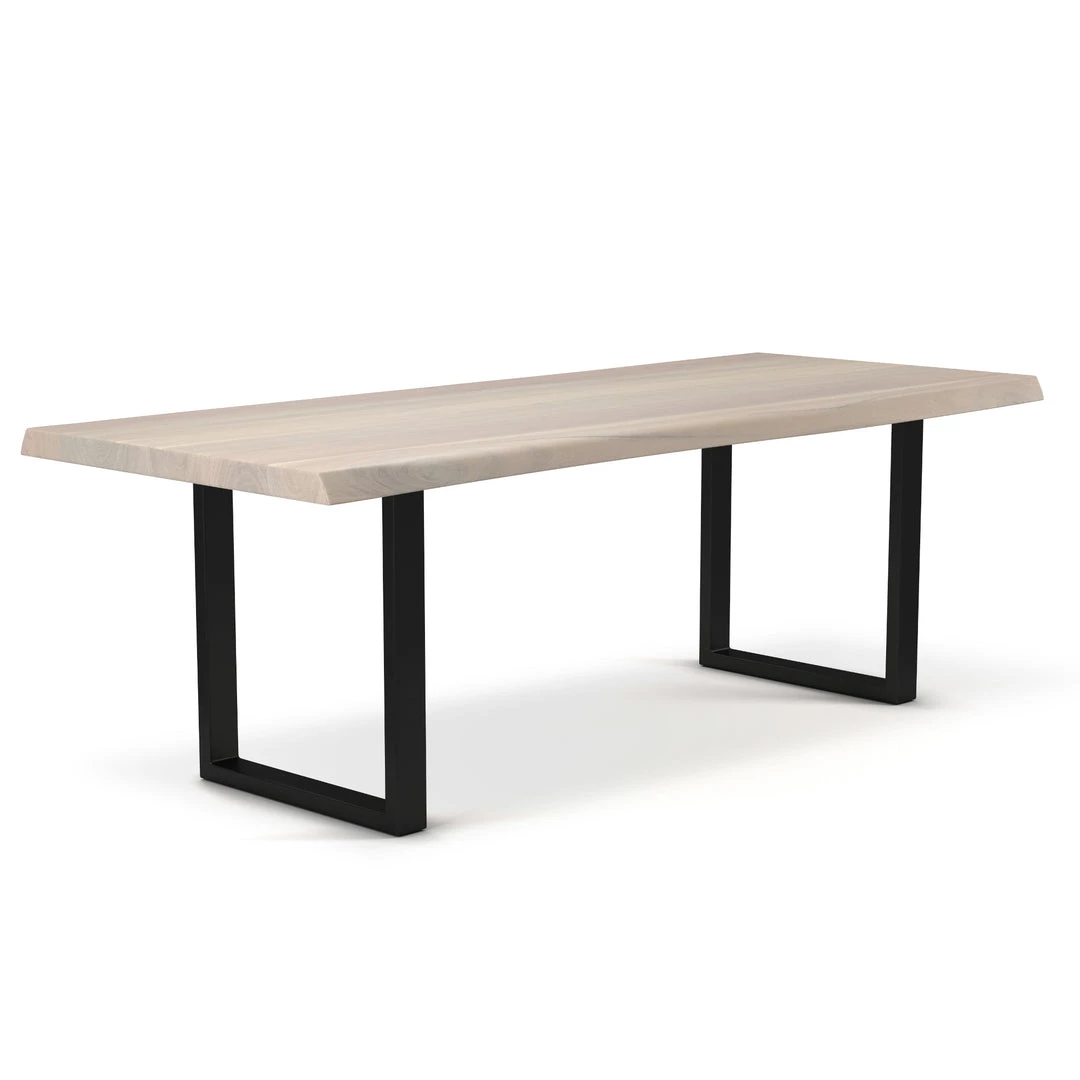 URBIA Kitchen + Dining BROOKS LIVE EDGE DINING TABLE: WHITE WASH 12 URBIA Kitchen + Dining BROOKS LIVE EDGE DINING TABLE: WHITE WASH