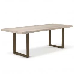 URBIA Kitchen + Dining BROOKS LIVE EDGE DINING TABLE: WHITE WASH 38 URBIA Kitchen + Dining BROOKS LIVE EDGE DINING TABLE: WHITE WASH