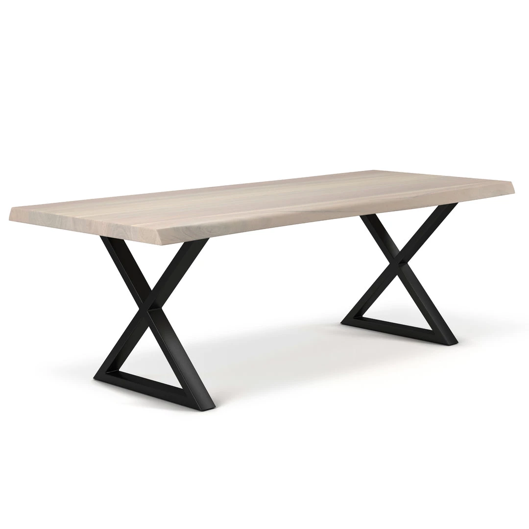 URBIA Kitchen + Dining BROOKS LIVE EDGE DINING TABLE: WHITE WASH 18 URBIA Kitchen + Dining BROOKS LIVE EDGE DINING TABLE: WHITE WASH