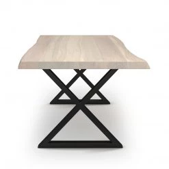 URBIA Kitchen + Dining BROOKS LIVE EDGE DINING TABLE: WHITE WASH 41 URBIA Kitchen + Dining BROOKS LIVE EDGE DINING TABLE: WHITE WASH