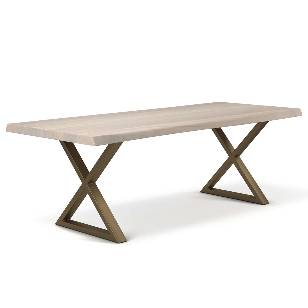 URBIA Kitchen + Dining BROOKS LIVE EDGE DINING TABLE: WHITE WASH 22 URBIA Kitchen + Dining BROOKS LIVE EDGE DINING TABLE: WHITE WASH