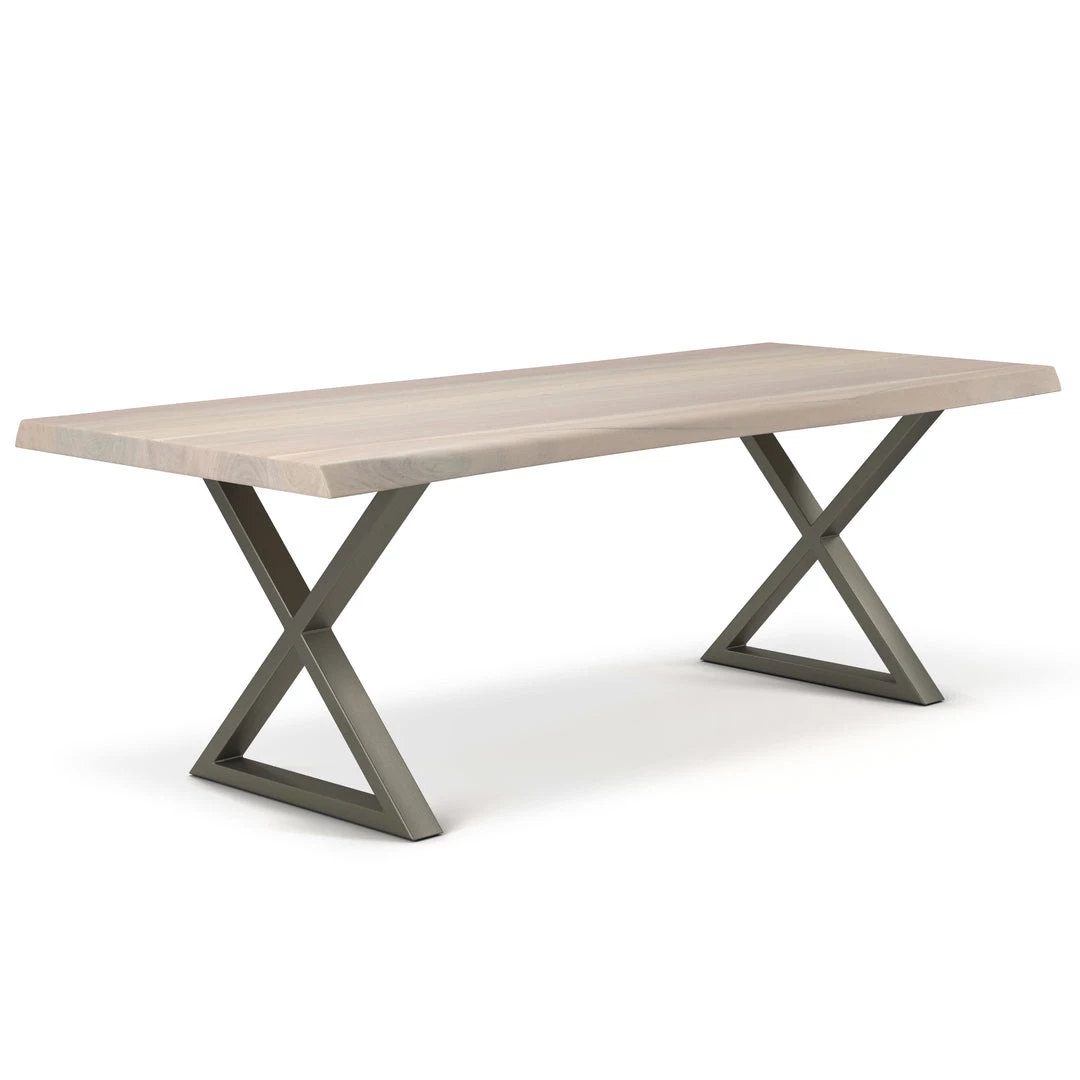 URBIA Kitchen + Dining BROOKS LIVE EDGE DINING TABLE: WHITE WASH 20 URBIA Kitchen + Dining BROOKS LIVE EDGE DINING TABLE: WHITE WASH