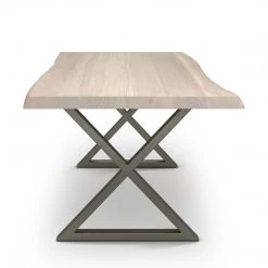 URBIA Kitchen + Dining BROOKS LIVE EDGE DINING TABLE: WHITE WASH 43 URBIA Kitchen + Dining BROOKS LIVE EDGE DINING TABLE: WHITE WASH