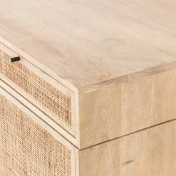 FOUR HANDS CARMEL NATURAL MANGO WOOD + CANE DESK Furniture