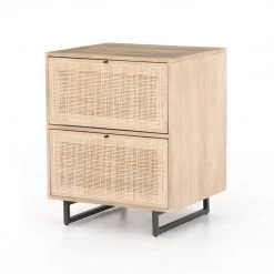 FOUR HANDS Furniture CARMEL NATURAL MANGO WOOD + CANE FILING CABINET