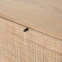 FOUR HANDS Furniture CARMEL NATURAL MANGO WOOD + CANE FILING CABINET