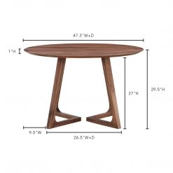MOES GODENZA DINING TABLE ROUND WALNUT Kitchen + Dining 17 MOES GODENZA DINING TABLE ROUND WALNUT Kitchen + Dining