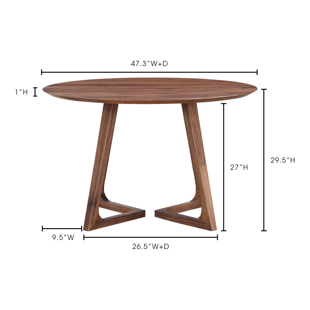 MOES GODENZA DINING TABLE ROUND WALNUT Kitchen + Dining 9 MOES GODENZA DINING TABLE ROUND WALNUT Kitchen + Dining