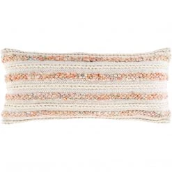 SURYA CELIO TEXTURED STRIPE LUMBAR PILLOW