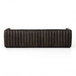 FOUR HANDS Furniture AUGUSTINE CHANNEL TUFTED LEATHER SOFA 10 FOUR HANDS Furniture AUGUSTINE CHANNEL TUFTED LEATHER SOFA