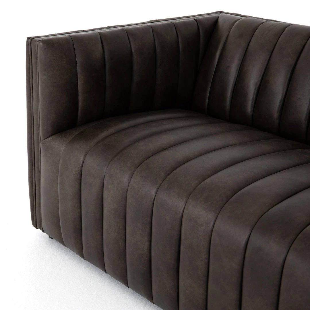 FOUR HANDS Furniture AUGUSTINE CHANNEL TUFTED LEATHER SOFA 7 FOUR HANDS Furniture AUGUSTINE CHANNEL TUFTED LEATHER SOFA