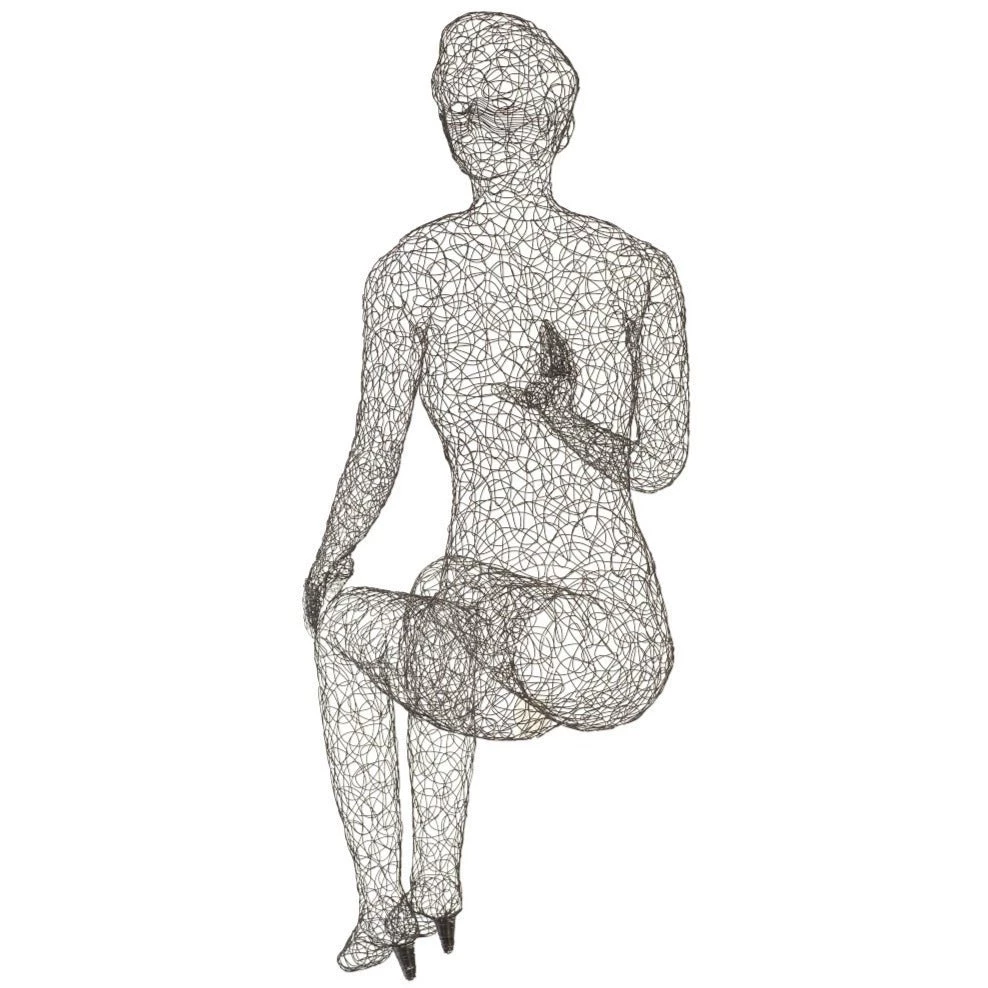 PHILLIPS COLLECTION CRAZY WIRE LOUNGING FEMALE 2 Pillows + Decor 4 PHILLIPS COLLECTION CRAZY WIRE LOUNGING FEMALE 2 Pillows + Decor