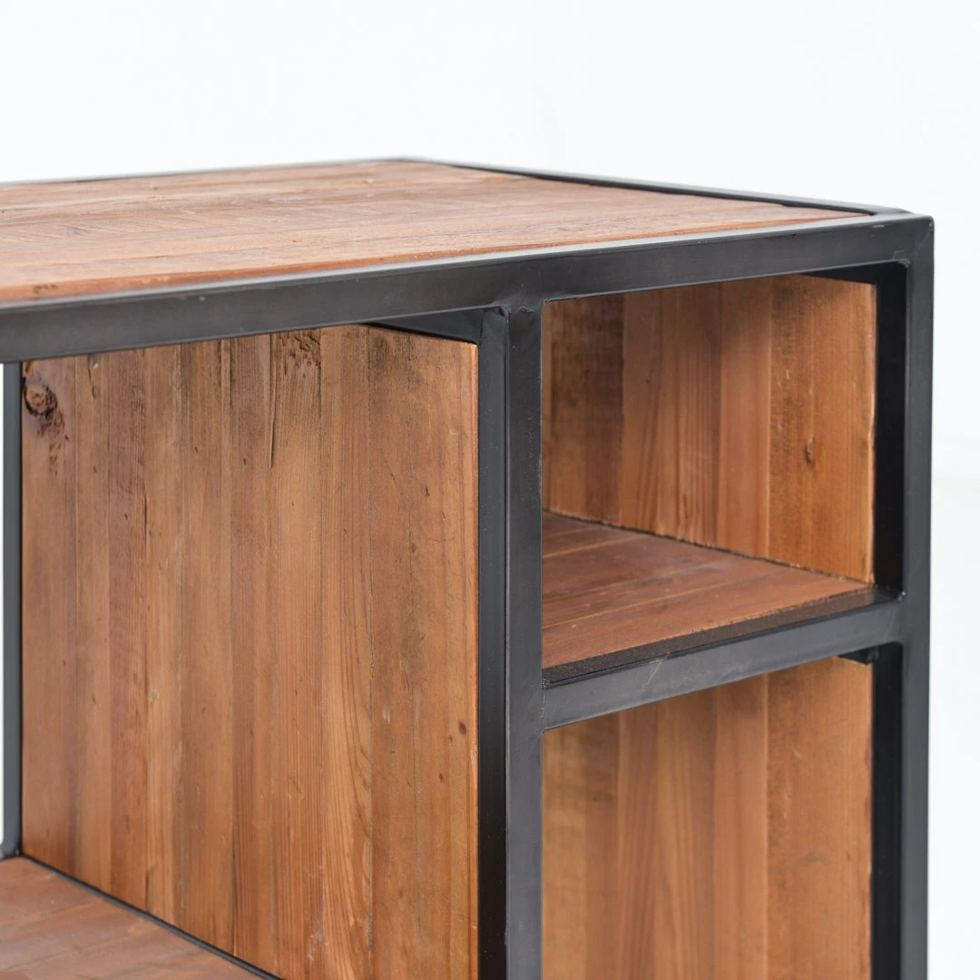 FOUR HANDS HELENA RECLAIMED PINE PLANK CONSOLE SHELF Living Room 5 FOUR HANDS HELENA RECLAIMED PINE PLANK CONSOLE SHELF Living Room