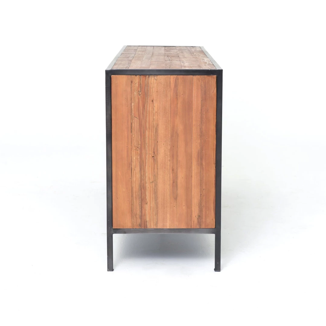 FOUR HANDS HELENA RECLAIMED PINE PLANK CONSOLE SHELF Living Room 4 FOUR HANDS HELENA RECLAIMED PINE PLANK CONSOLE SHELF Living Room