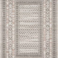 LOLOI COLE 03 INDOOR-OUTDOOR RUG: GREY, BLUSH