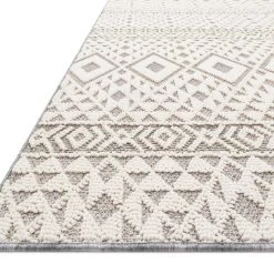 LOLOI COLE 04 INDOOR-OUTDOOR RUG: IVORY, SILVER