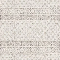 LOLOI COLE 04 INDOOR-OUTDOOR RUG: IVORY, SILVER