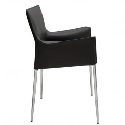 NUEVO COLTER LEATHER DINING ARM CHAIR Kitchen + Dining