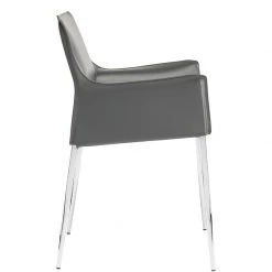 NUEVO COLTER LEATHER DINING ARM CHAIR Kitchen + Dining