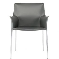 NUEVO COLTER LEATHER DINING ARM CHAIR Kitchen + Dining