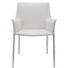 NUEVO COLTER LEATHER DINING ARM CHAIR Kitchen + Dining