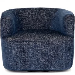FOUR HANDS Living Room COMAL AZURE CHENILLE SWIVEL CHAIR