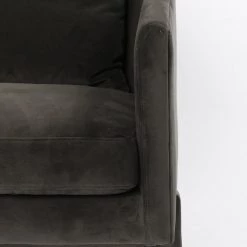 FOUR HANDS Furniture COPELAND CHAIR: BELLA SMOKE VELVET