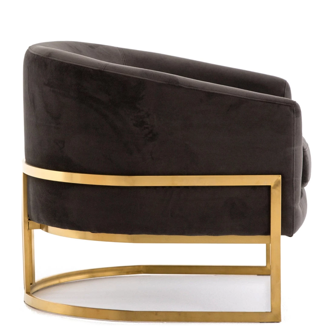 FOUR HANDS Furniture CORBIN VELVET + BRASS ACCENT CHAIR 3 FOUR HANDS Furniture CORBIN VELVET + BRASS ACCENT CHAIR