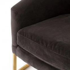 FOUR HANDS Furniture CORBIN VELVET + BRASS ACCENT CHAIR 25 FOUR HANDS Furniture CORBIN VELVET + BRASS ACCENT CHAIR