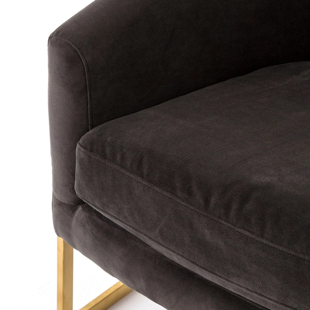 FOUR HANDS Furniture CORBIN VELVET + BRASS ACCENT CHAIR 8 FOUR HANDS Furniture CORBIN VELVET + BRASS ACCENT CHAIR