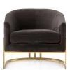 FOUR HANDS Furniture CORBIN VELVET + BRASS ACCENT CHAIR