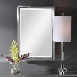 UTTERMOST Mirrors COSIMO STAINLESS STEEL VANITY MIRROR