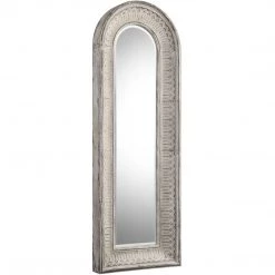 UTTERMOST COZETTE AGED WHITE EMBOSSED ARCH MIRROR Mirrors