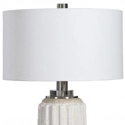 UTTERMOST CREMA CRACKLE GLAZE CERAMIC LAMP