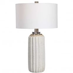 UTTERMOST CREMA CRACKLE GLAZE CERAMIC LAMP